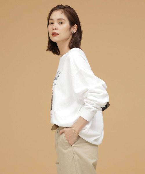 NASA（ナサ）の「NASA/Eagle Rock crew sweat（スウェット・レディース・ホワイト/チャコール・FREE）」の6枚目の写真