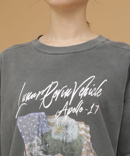 NASA（ナサ）の「NASA/Eagle Rock crew sweat（スウェット・レディース・ホワイト/チャコール・FREE）」の7枚目の写真