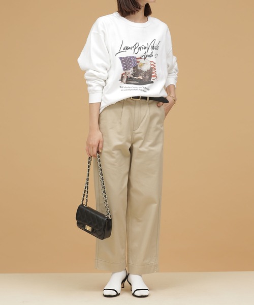 NASA（ナサ）の「NASA/Eagle Rock crew sweat（スウェット・レディース・ホワイト/チャコール・FREE）」の18枚目の写真