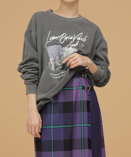 NASA（ナサ）の「NASA/Eagle Rock crew sweat（スウェット・レディース・ホワイト/チャコール・FREE）」の19枚目の写真