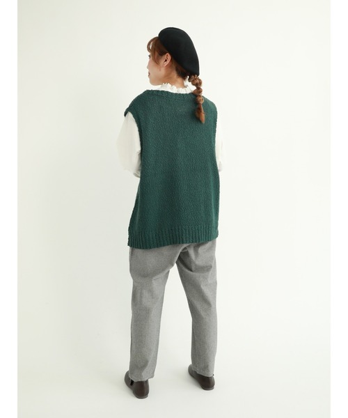 Samansa Mos2（サマンサ モスモス）の「柄アソートテーパードパンツ（その他パンツ・レディース・ブラック/ベージュ/ブラウン/レッド/グリーン・ﾌﾘ-）」の17枚目の写真