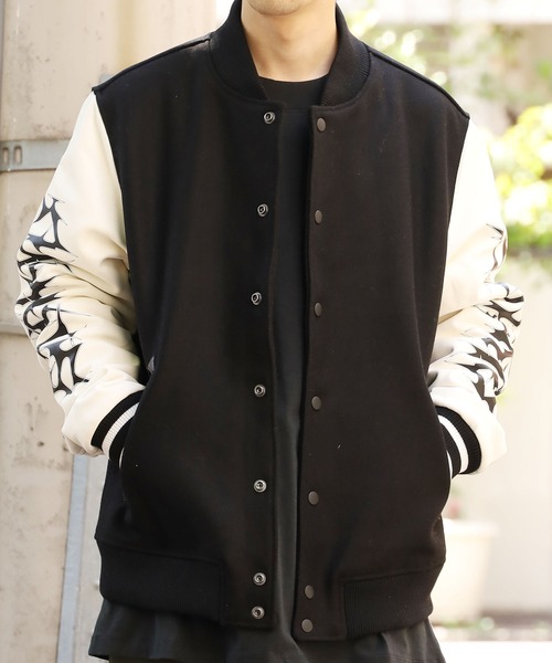 STAMPD(スタンプド)の「STAMPD/スタンプド Letterman Coaches Jacket スタジャン(スタジャン・メンズ・ブラック・M/XL/L)」の16枚目の写真