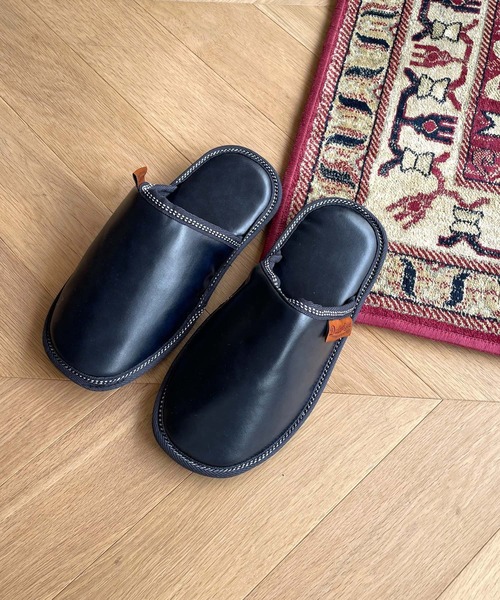 CANAL JEAN(キャナルジーン)の「DULTON PU SLIPPERS EV スリッパ(WOMEN)/T20-0226S(ルームシューズ/スリッパ・レディース・ブラック/ネイビー/ブラウン・ONE SIZE)」の1枚目の写真
