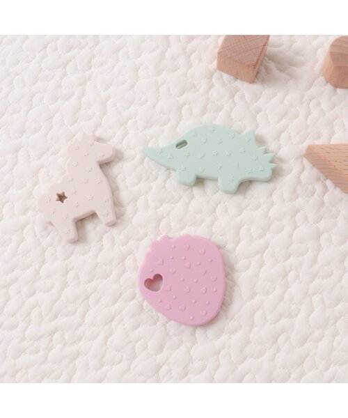 apres les cours（アプレレクール）の「バラエティ歯固め（その他ベビー用品・キッズ・ベージュ/ブラウン/ピンク/ブルー/アイボリー/ミント/レインボー/ローズ・FREE）」の9枚目の写真