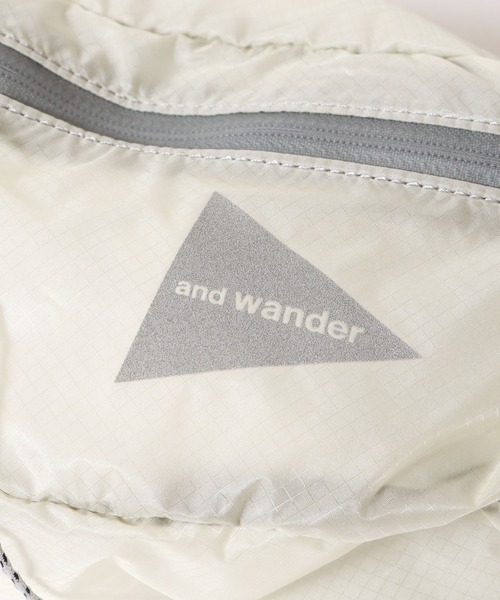 and wander（アンドワンダー）の「and wander/アンドワンダー sil waist bag ウエストバック（ボディバッグ/ウエストポーチ・レディース・ベージュ/オリーブ/ブラウン/ブラック・FREE）」の7枚目の写真