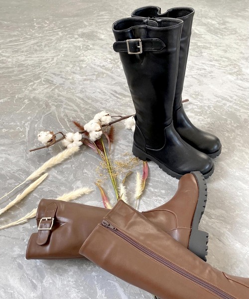 SOROTTO（ソロット）の「ジョッキーブーツ◆（ブーツ・キッズ・ブラック/ブラウン・23.0cm/24.0cm/22.0cm/21.0cm）」の4枚目の写真