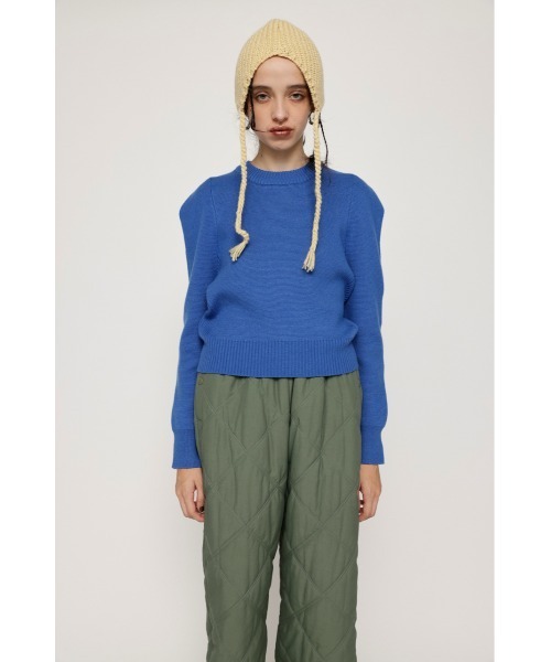 SLY（スライ）の「MILANO RIB ROUND SHOULDER TOPS ミラノリブ ラウンドショルダー トップス ニット プルオーバー（ニット/セーター・レディース・ブラック/オレンジ/ブルー/アイボリー・FREE）」の19枚目の写真