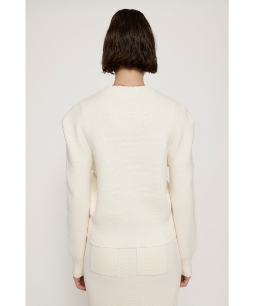 SLY（スライ）の「MILANO RIB ROUND SHOULDER TOPS ミラノリブ ラウンドショルダー トップス ニット プルオーバー（ニット/セーター・レディース・ブラック/オレンジ/ブルー/アイボリー・FREE）」の13枚目の写真