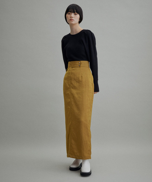 ADAM ET ROPE'（アダムエロペ）の「【ZOZO限定】ボリュームスリーブ2WAYリブニットプルオーバー（ニット/セーター・レディース・ブラック/オフホワイト/レッド系その他/ブルー系その他4・FREE）」の21枚目の写真