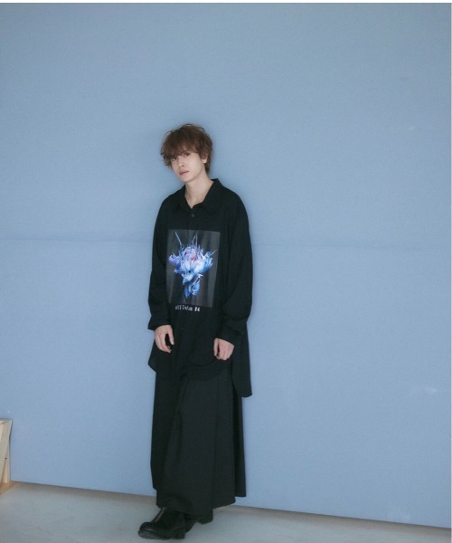 0658（ゼロロクゴーハチ）の「0658/ゼロロクゴーハチ/Oblivion #4 graphic shirt（シャツ/ブラウス・レディース・ブラック・FREE）」の6枚目の写真