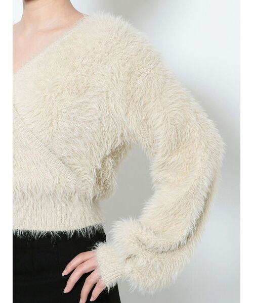 EMODA(エモダ)の「2WAYシャギーニット(ニット/セーター・レディース・ブラック/グレー/アイボリー/ベージュ・FREE)」の13枚目の写真