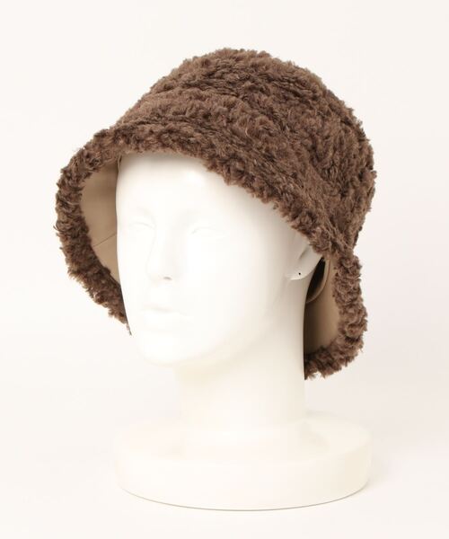 PAGEBOY（ページボーイ）の「ボアMIXバケハ（ハット・レディース・ブラック/モカ・FREE）」の12枚目の写真