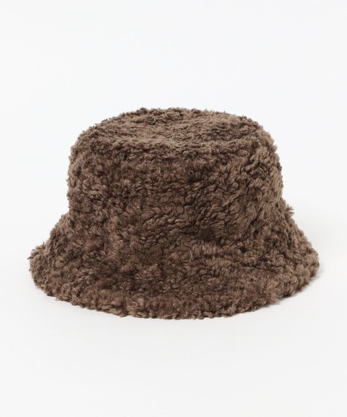 PAGEBOY（ページボーイ）の「ボアMIXバケハ（ハット・レディース・ブラック/モカ・FREE）」の5枚目の写真