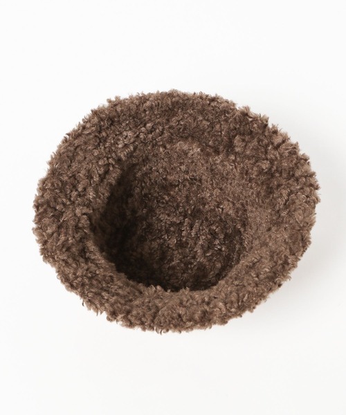 PAGEBOY（ページボーイ）の「ボアMIXバケハ（ハット・レディース・ブラック/モカ・FREE）」の6枚目の写真