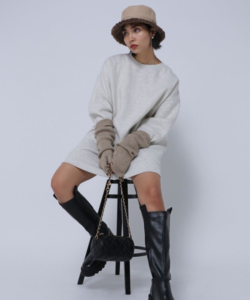 PAGEBOY（ページボーイ）の「ボアMIXバケハ（ハット・レディース・ブラック/モカ・FREE）」の17枚目の写真