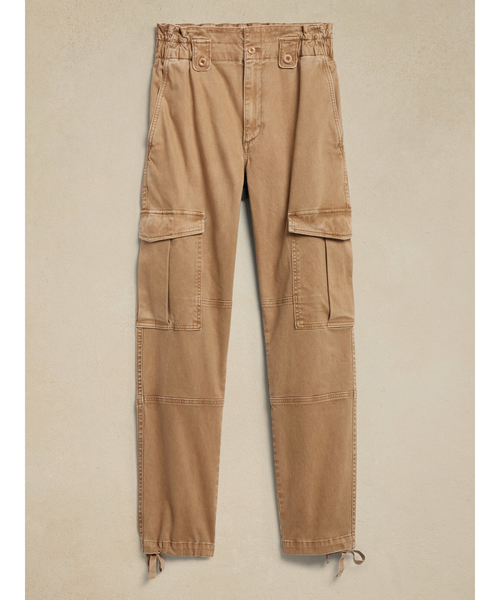 Banana Republic(バナナリパブリック)の「Sierraモールスキンカーゴパンツ(カーゴパンツ・レディース・アイボリー/キャメル・0/2/4/00/6)」の12枚目の写真