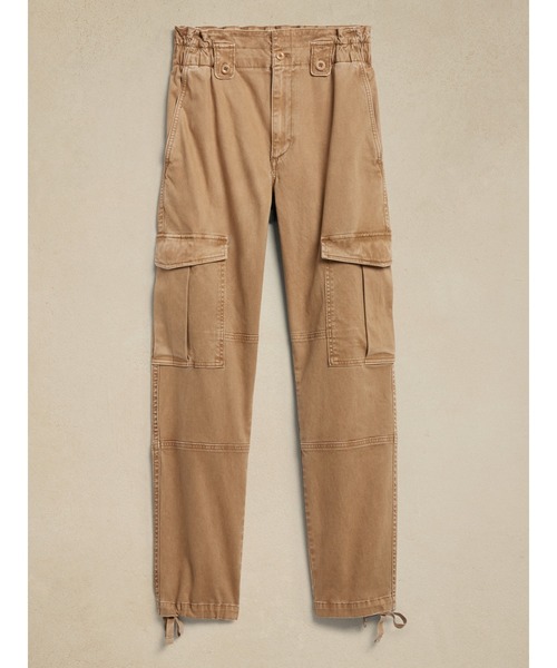 Banana Republic(バナナリパブリック)の「Sierraモールスキンカーゴパンツ(カーゴパンツ・レディース・アイボリー/キャメル・0/2/4/00/6)」の7枚目の写真