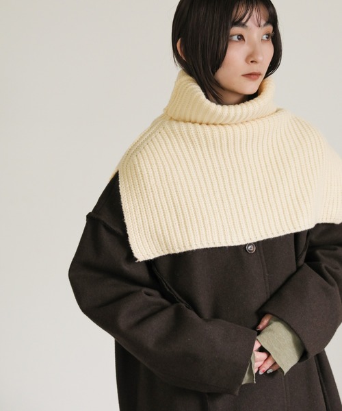 ⭐️芸術品　an/eddy 付け襟　前掛けジレ　ニット　ニットクリエーター　⭐️ ハイネックつけ襟ニット（付け襟）｜select MOCA（セレクトモカ）の