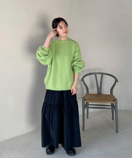 セール】【ハンドウォッシャブル】ゴマジャガードビッグニット（ニット