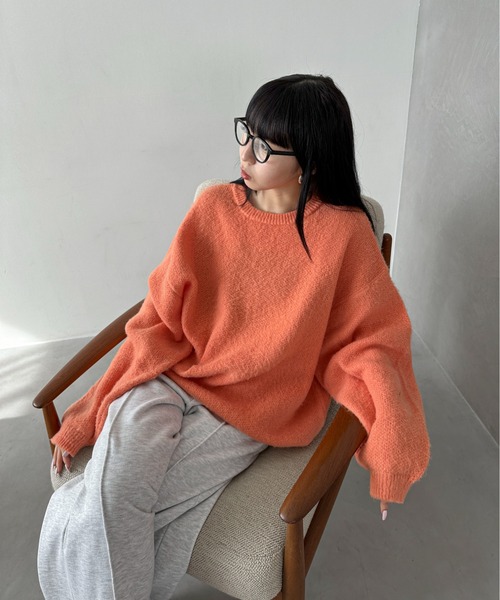 セール】【ハンドウォッシャブル】ゴマジャガードビッグニット（ニット