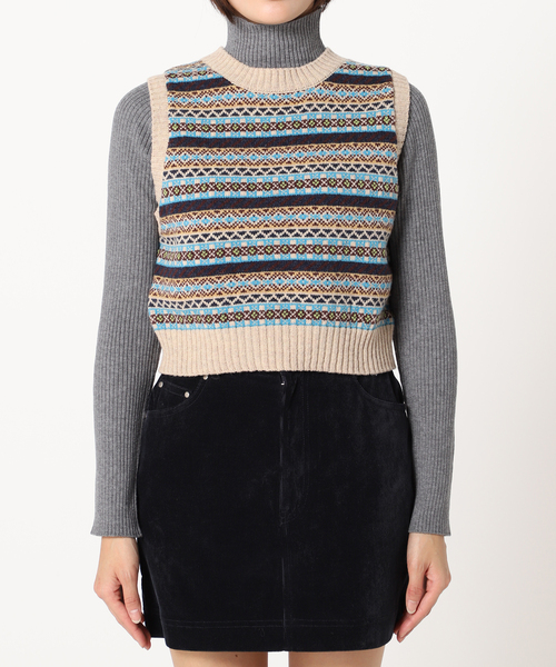 U by SPICK&SPAN - 【新品】spick and span フェアアイルニットベスト U by SPICK&SPAN（ユーバイスピックアンドスパン）の「フェア