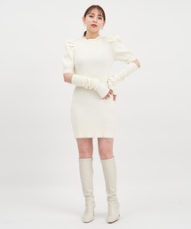 ROYAL PARTY | アームウォーマー付タイトミニワンピース(ワンピース)