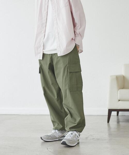 coen(コーエン)の「リップストップ6ポケットカーゴパンツ(カーゴパンツ・メンズ・オリーブ/ブラック・M/S/XL/L)」の8枚目の写真