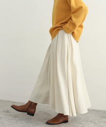 URBAN RESEARCH DOORS | レーヨン混ギャザーフレアスカート(スカート)