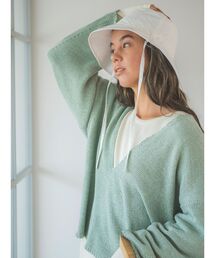 Ungrid | テープヤーン深Ｖネックニット(ニット/セーター)