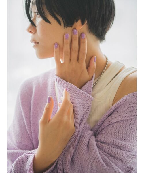 Ungrid（アングリッド）の「テープヤーン深Ｖネックニット（ニット/セーター・レディース・アイボリー/ミント/パープル・FREE）」の13枚目の写真