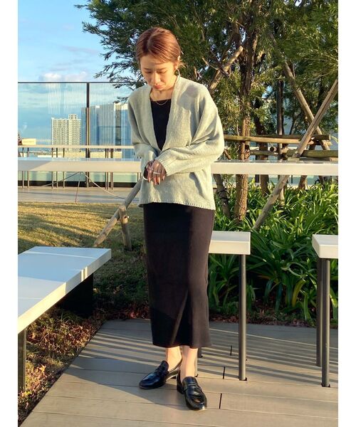 Ungrid（アングリッド）の「テープヤーン深Ｖネックニット（ニット/セーター・レディース・アイボリー/ミント/パープル・FREE）」の22枚目の写真