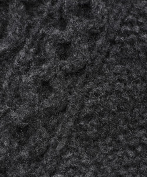 NIMES（ニーム）の「PERU KNIT ベビーアルパカベスト（ニット/セーター・レディース・ホワイト/チャコールグレー・FREE）」の12枚目の写真