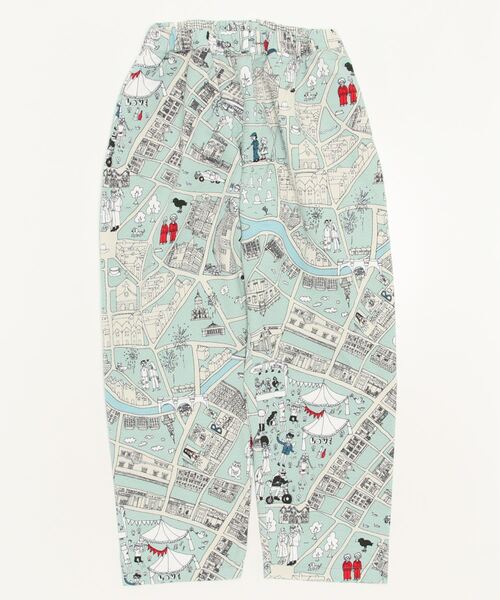 BOHEMIANS(ボヘミアンズ)の「BOHEMIANS/ボヘミアンズ BOHEMIANS CITY JQ LOOSE PANTS BP-004(その他パンツ・レディース・ホワイト/ミント・S)」の1枚目の写真