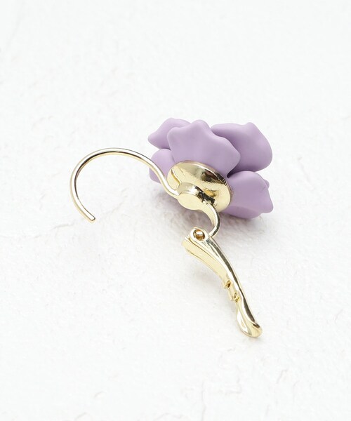 index（インデックス）の「◆カラーフラワーピアス（ピアス（両耳用）・レディース・ホワイト/ライトパープル・00）」の6枚目の写真