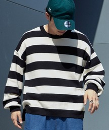 CIAOPANIC TYPY | □ビッグボーダーニットプルオーバー(ニット/セーター)