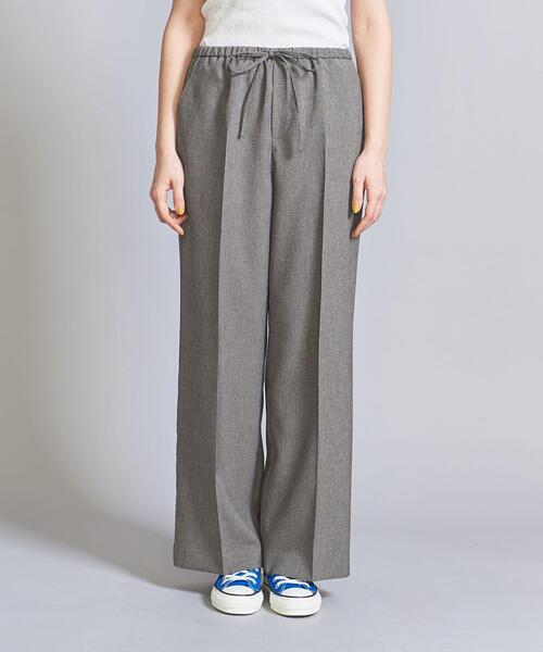 BEAUTY&YOUTH UNITED ARROWS（ビューティーアンドユースユナイテッドアローズ）の「ポリエステル トロ イージー ワイドパンツ -ウォッシャブル-（その他パンツ・レディース・モカ/ダークグレー・S/M）」の3枚目の写真