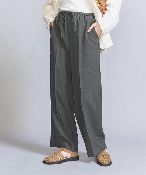 BEAUTY&YOUTH UNITED ARROWS（ビューティーアンドユースユナイテッドアローズ）の「ポリエステル トロ イージー ワイドパンツ -ウォッシャブル-（その他パンツ・レディース・モカ/ダークグレー・S/M）」の7枚目の写真