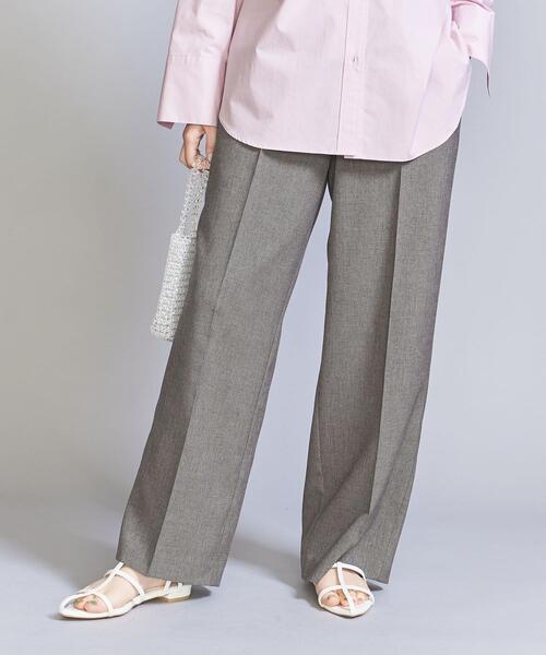 BEAUTY&YOUTH UNITED ARROWS（ビューティーアンドユースユナイテッドアローズ）の「ポリエステル トロ イージー ワイドパンツ -ウォッシャブル-（その他パンツ・レディース・モカ/ダークグレー・S/M）」の9枚目の写真