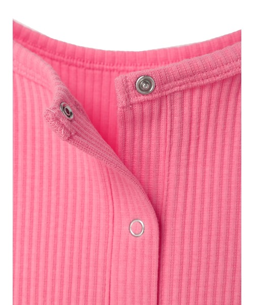 earth music&ecology（アースミュージックアンドエコロジー）の「ドットボタン5分袖リブプルオーバー（Tシャツ/カットソー・レディース・ブラック/オフホワイト/ピンク/ブルー・S/M）」の17枚目の写真