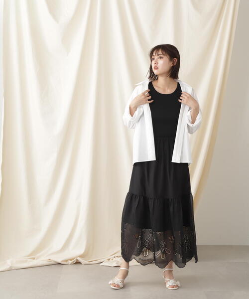 JILL by JILL STUART(ジルバイジルスチュアート)の「◇オーバーサイズシャツトップス(シャツ/ブラウス・レディース・ブルー/ホワイト・FREE)」の6枚目の写真