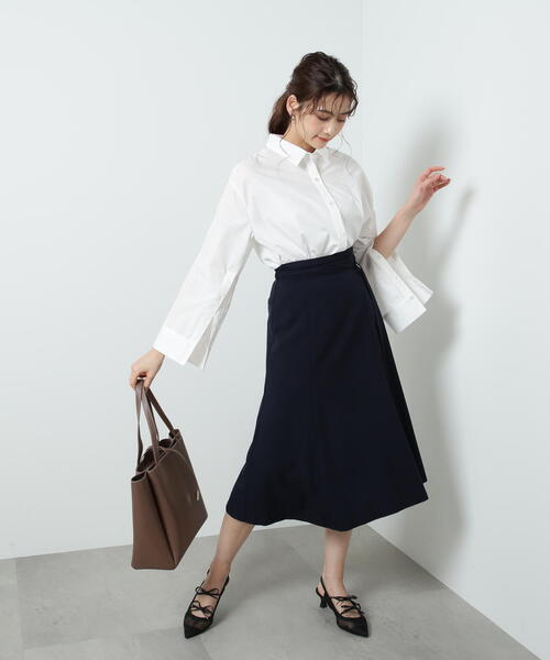 JILL by JILL STUART(ジルバイジルスチュアート)の「◇オーバーサイズシャツトップス(シャツ/ブラウス・レディース・ブルー/ホワイト・FREE)」の9枚目の写真