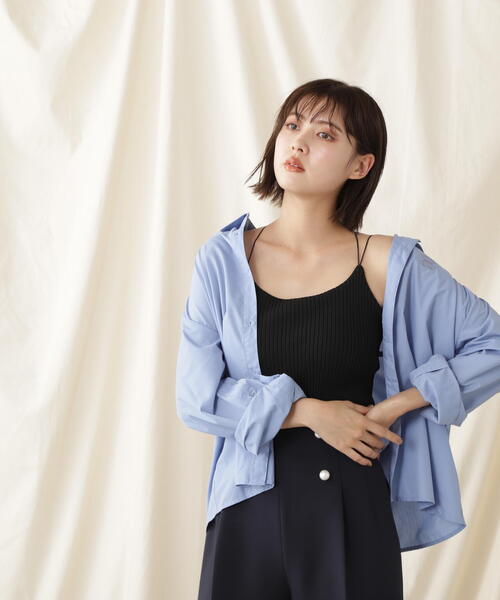 JILL by JILL STUART(ジルバイジルスチュアート)の「◇オーバーサイズシャツトップス(シャツ/ブラウス・レディース・ブルー/ホワイト・FREE)」の13枚目の写真
