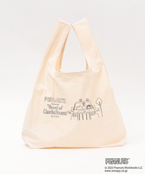 LEPSIM（レプシィム）の「【PEANUTS】ナイロンエコバッグ　177585（エコバッグ/サブバッグ・レディース・ライトグリーン/オフホワイト/イエロー・ONE SIZE）」の16枚目の写真