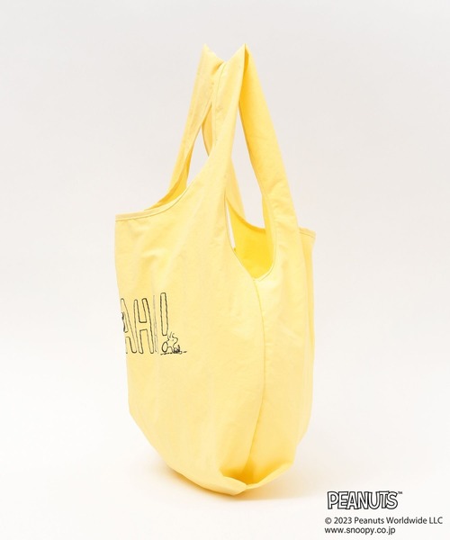 LEPSIM（レプシィム）の「【PEANUTS】ナイロンエコバッグ　177585（エコバッグ/サブバッグ・レディース・ライトグリーン/オフホワイト/イエロー・ONE SIZE）」の13枚目の写真