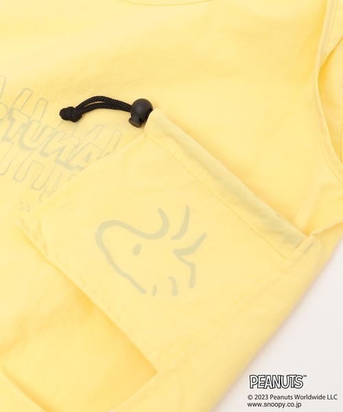 LEPSIM（レプシィム）の「【PEANUTS】ナイロンエコバッグ　177585（エコバッグ/サブバッグ・レディース・ライトグリーン/オフホワイト/イエロー・ONE SIZE）」の5枚目の写真