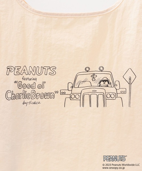 LEPSIM（レプシィム）の「【PEANUTS】ナイロンエコバッグ　177585（エコバッグ/サブバッグ・レディース・ライトグリーン/オフホワイト/イエロー・ONE SIZE）」の9枚目の写真