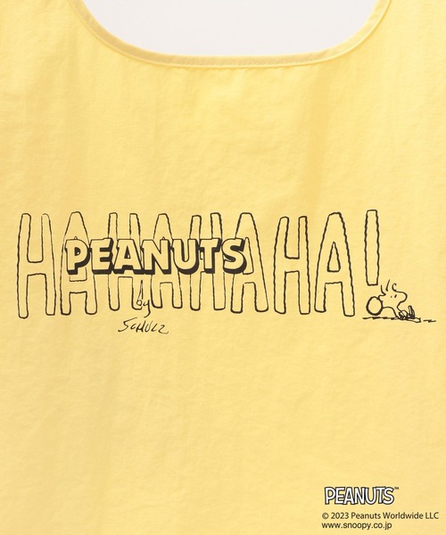 LEPSIM（レプシィム）の「【PEANUTS】ナイロンエコバッグ　177585（エコバッグ/サブバッグ・レディース・ライトグリーン/オフホワイト/イエロー・ONE SIZE）」の15枚目の写真