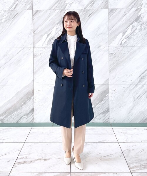 エステネージュスタンドフリルブラウス