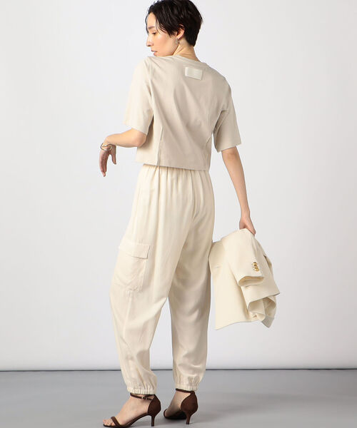 NOLLEY’S(ノーリーズ)の「フィラメントカルゼカーゴパンツ(カーゴパンツ・レディース・ホワイト/オリーブ・36/38)」の6枚目の写真