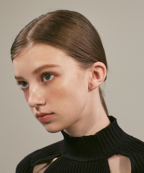 ciite' surgical stainless（シーテサージカルステンレス）の「【 金属アレルギー対応 】 ミニハートフープピアス サージカルステンレス 316L（ピアス（両耳用）・レディース・シルバー/ゴールド・FREE）」の5枚目の写真